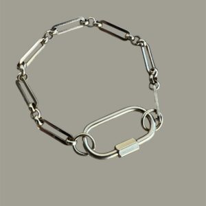 Pulsera Chunky Locker dorada