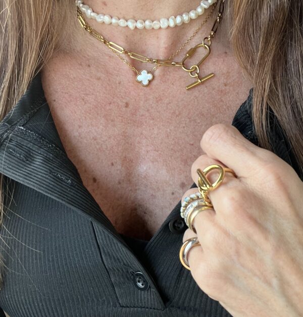 Cadena chunky con locker y t bar - Image 2