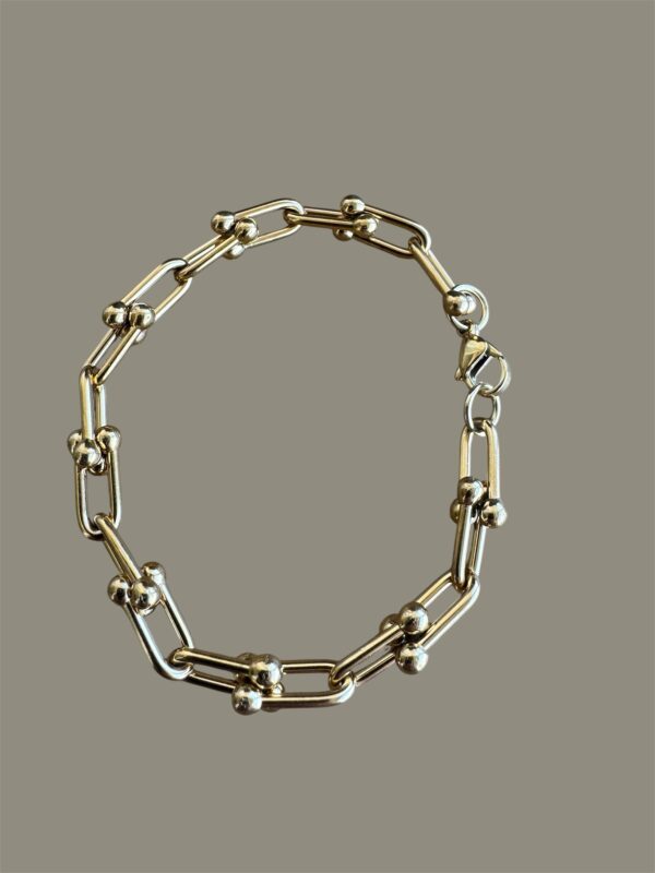 Pulsera dorada nautica