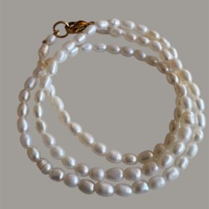 Choker perlita arroz