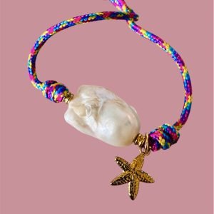 Pulseira peróla barroca grande